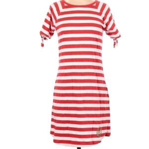 Michael Michael Kors Women's Red/White Stripe Casual Dress size Medium